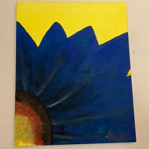 A beautiful blue sunflower